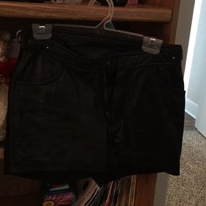 Harley leather shorts